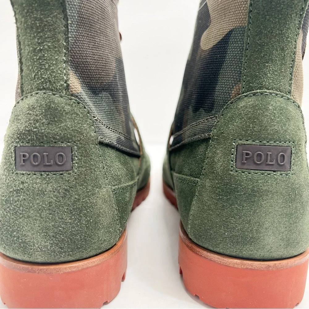Polo Ralph Lauren Ranger Suede and Camo Canvas Boots - Picture 14 of 16